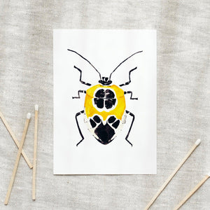 Postkarte -  Yellow Beetle