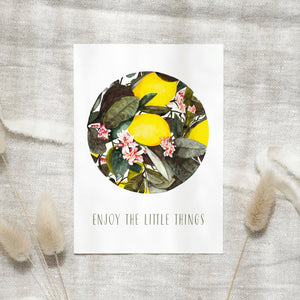 Postkarte -  Enjoy the little things
