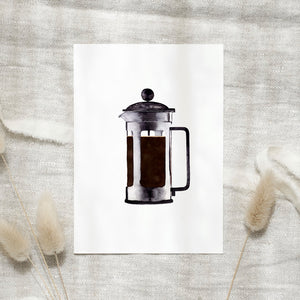 Postkarte - French Press