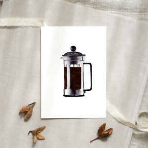 Postkarte - French Press