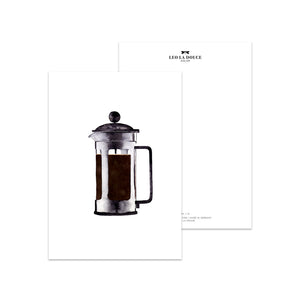 Postkarte - French Press