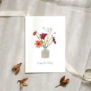 Postkarte · Dahlia bouquet | Happy Birthday