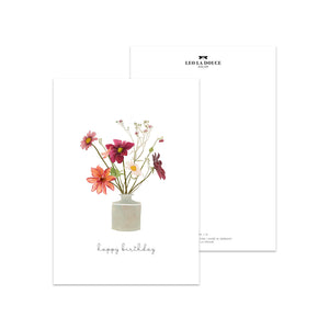 Postkarte · Dahlia bouquet | Happy Birthday