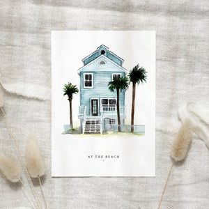 Postkarte -  Places - At the beach