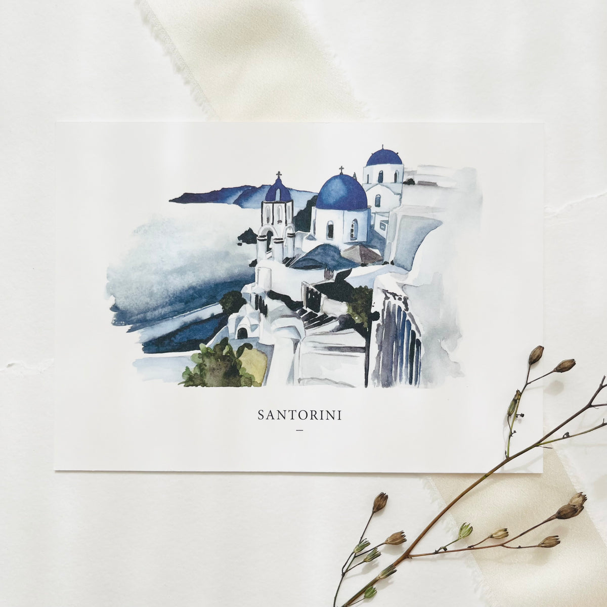 Postkarte -  Places - Santorini