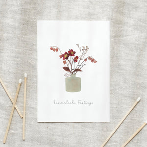 Postkarte · Weihnachtsbouquet
