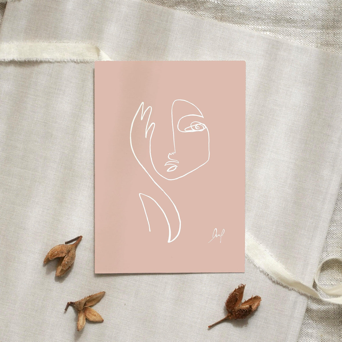 Postkarte -  Where am I | Rose