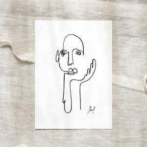 Postcard - The Thinker