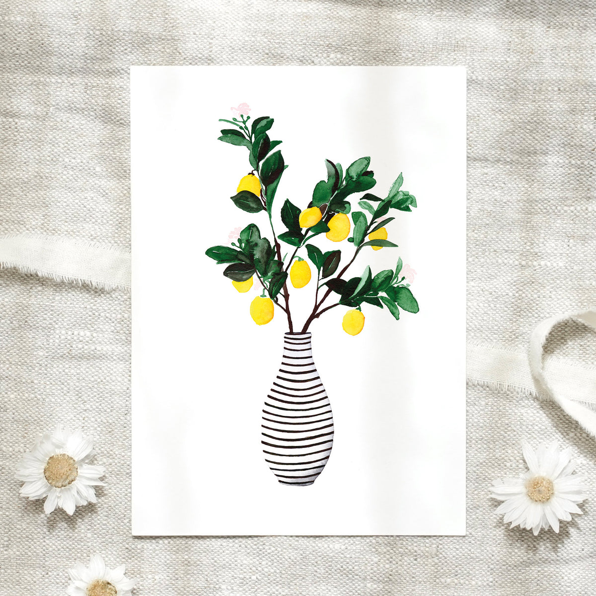 Postcard - Lemon Vase