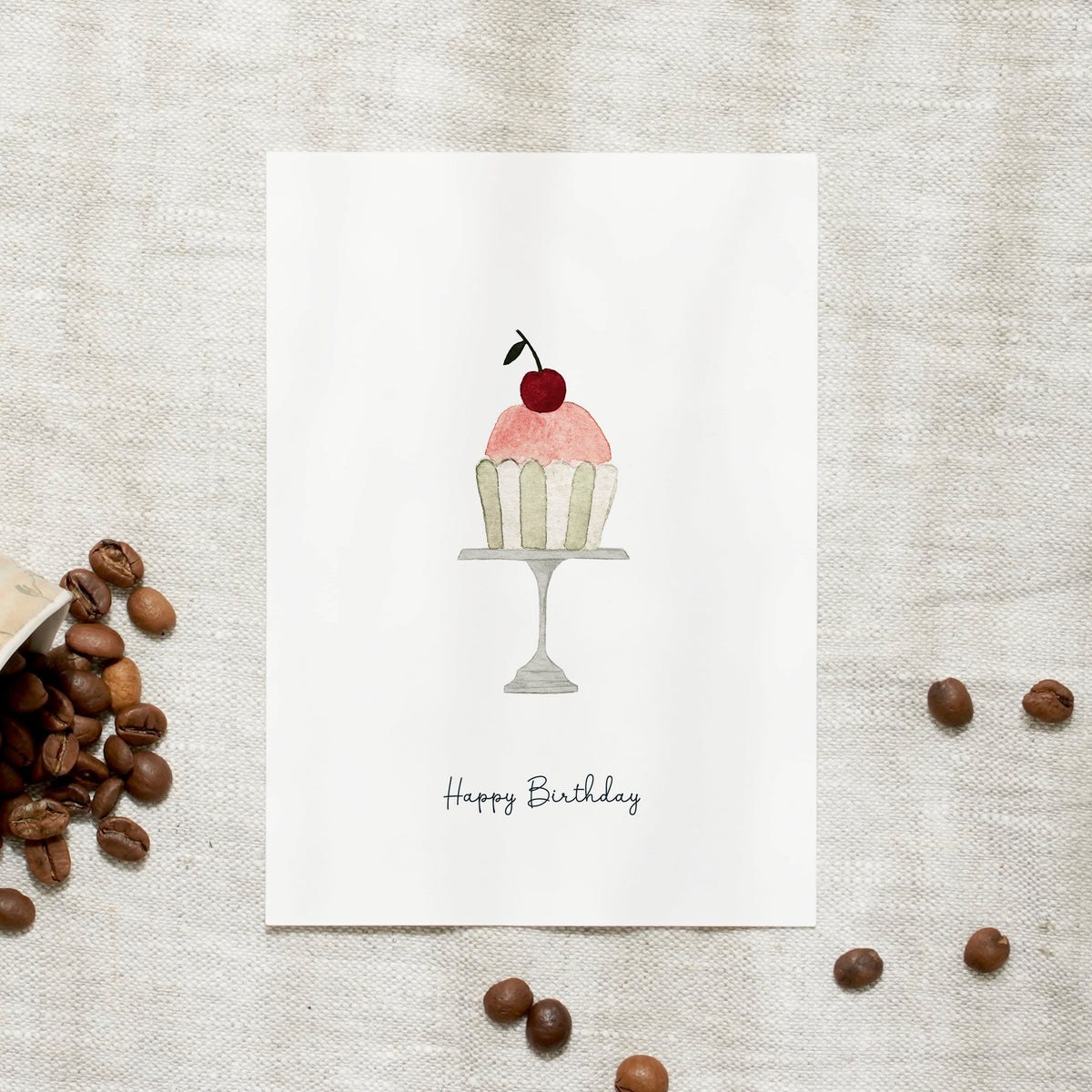 Postcard - Happy Birthday | Cupcake