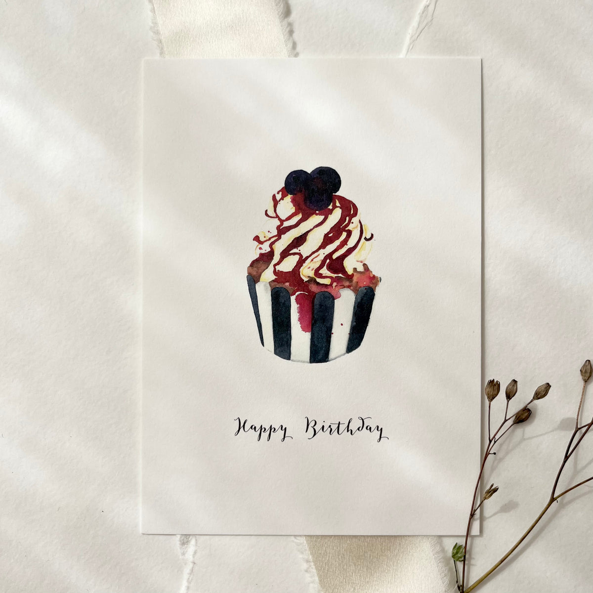 Postcard · Happy Birthday | Cupcake