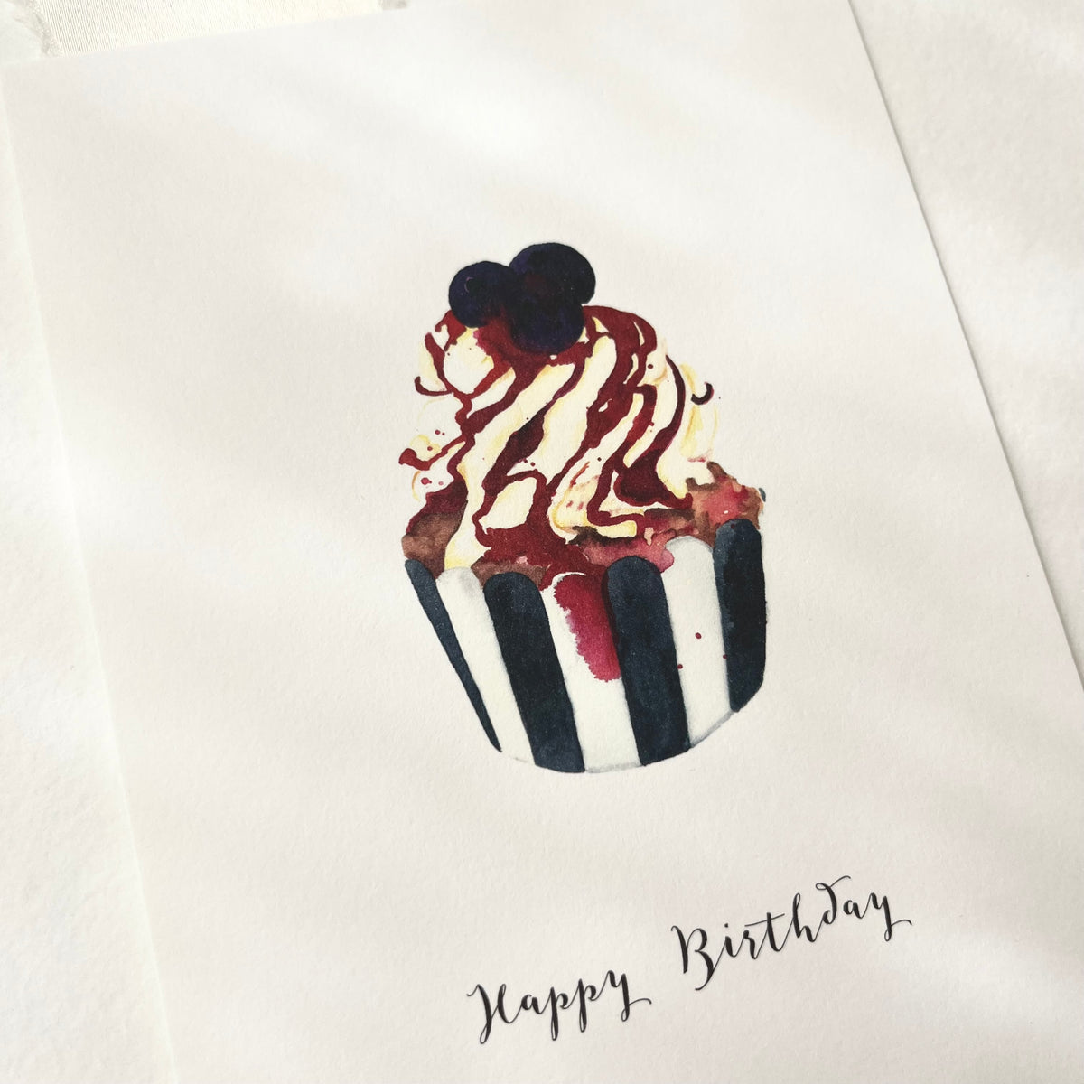 Postkarte · Happy Birthday | Cupcake
