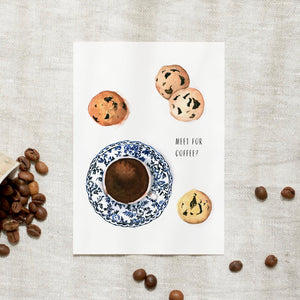 Postcard Meet for coffee