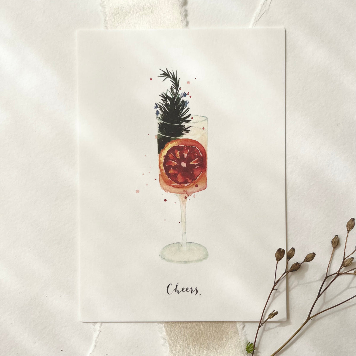 Postcard · Cheers | cocktail