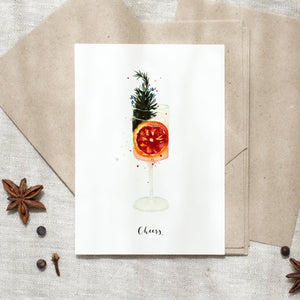 Postkarte · Cheers | Cocktail