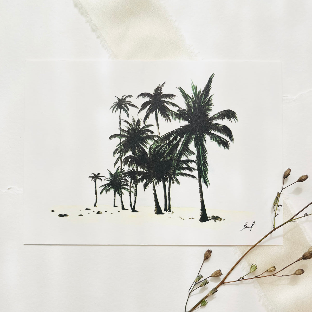 Postkarte · Palms
