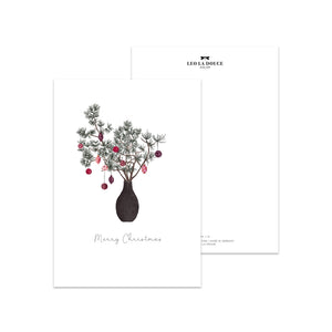Postkarte · Weihnachten | Strauß mit Kugeln