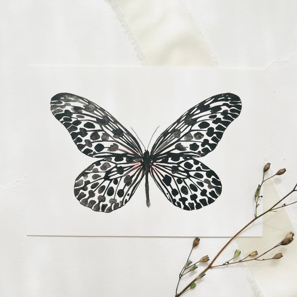 Postkarte · Black Butterfly