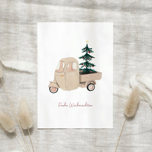 Postkarte · Christmas Vehicle