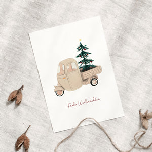 Postkarte · Christmas Vehicle