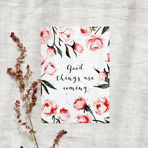 Postkarte - Good things are coming