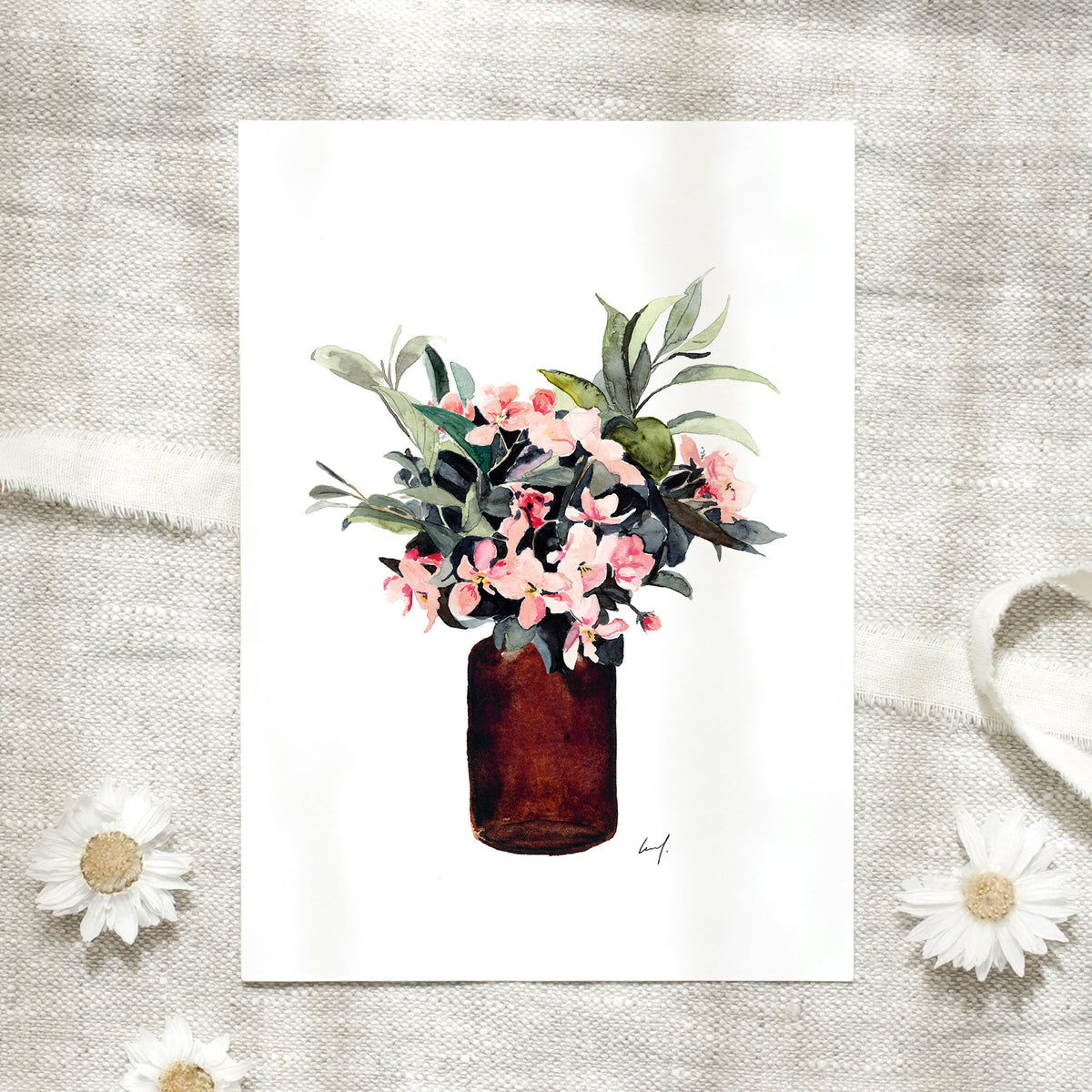 Postcard - Hydrangea Bouquet