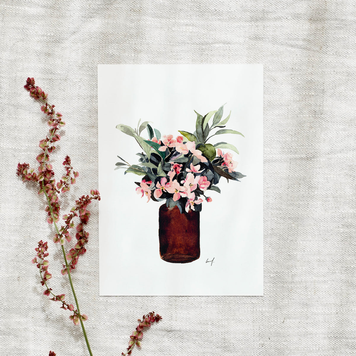 Postkarte - Hydrangea Bouquet