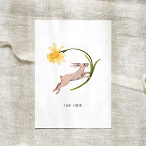 Postkarte · Frohe Ostern | Hase