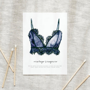 Postkarte -  Vintage Lingerie