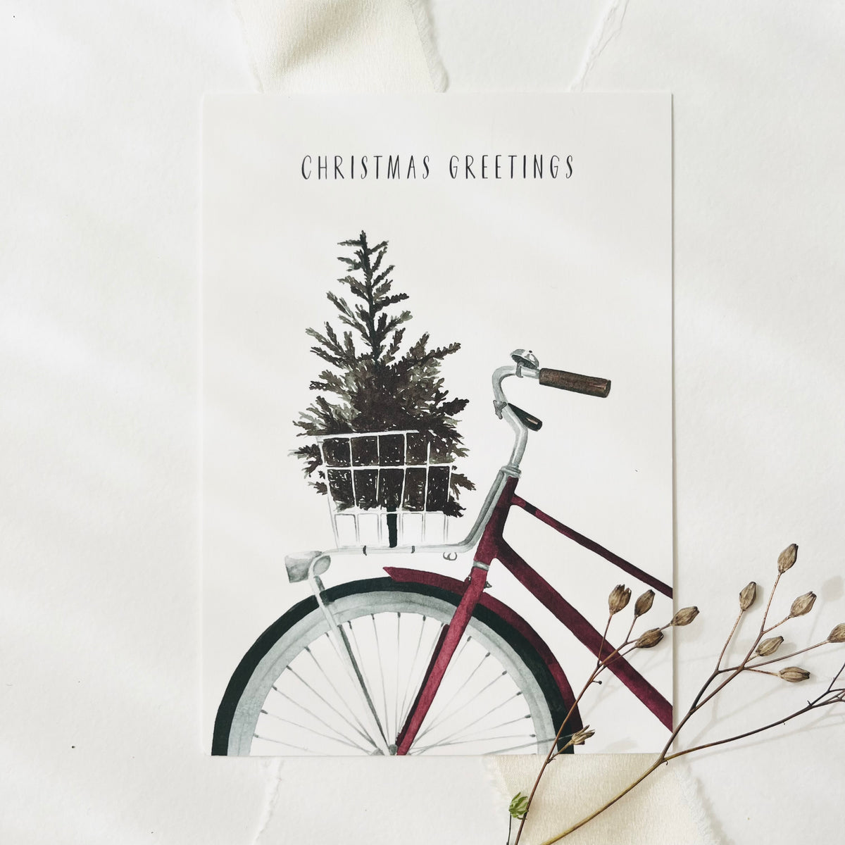 Postkarte - Christmas Bicycle