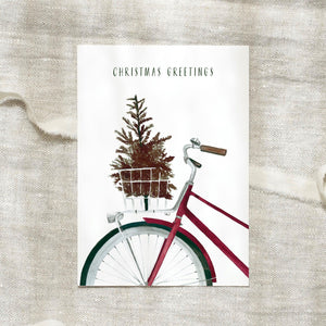 Postkarte - Christmas Bicycle