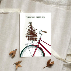 Postkarte - Christmas Bicycle