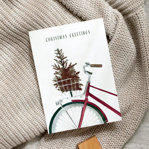 Postkarte - Christmas Bicycle