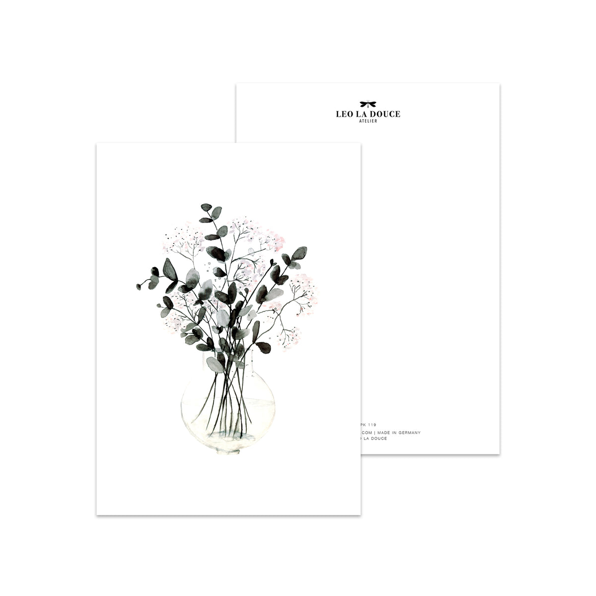 Postkarten Set · Blumengrüße