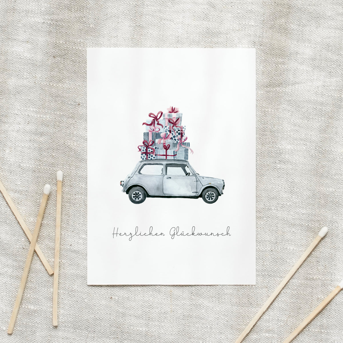 Postcard - gift car