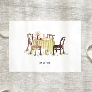 Postkarte · Dinnertime