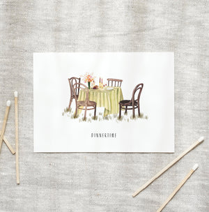 Postkarte · Dinnertime