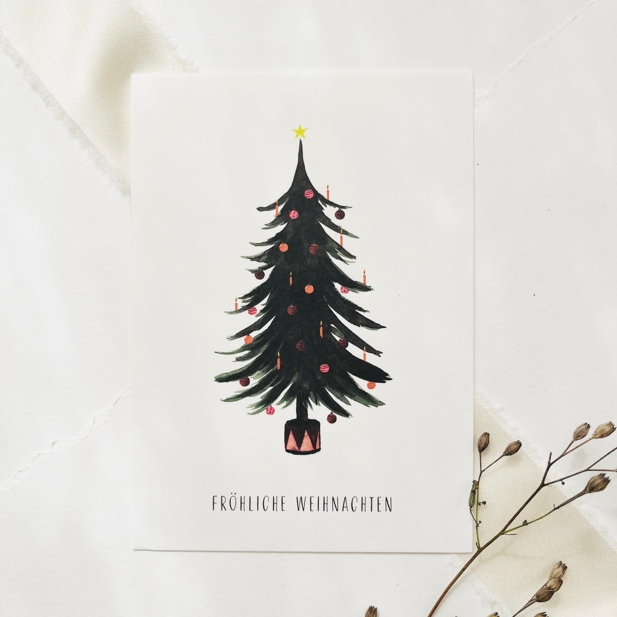Postcard - Christmas tree