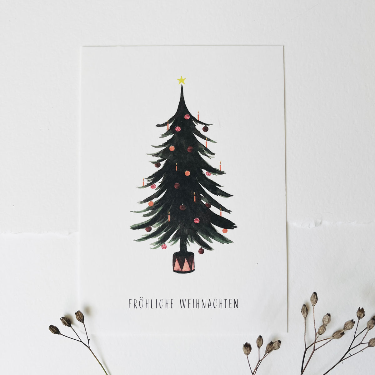 Postcard - Christmas tree