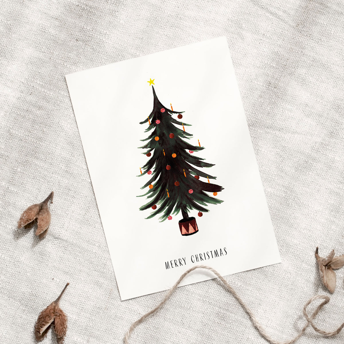 Postcard - Christmas tree