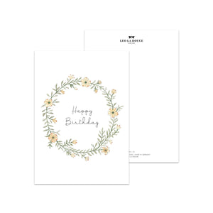 Postkarte - Blumenkranz