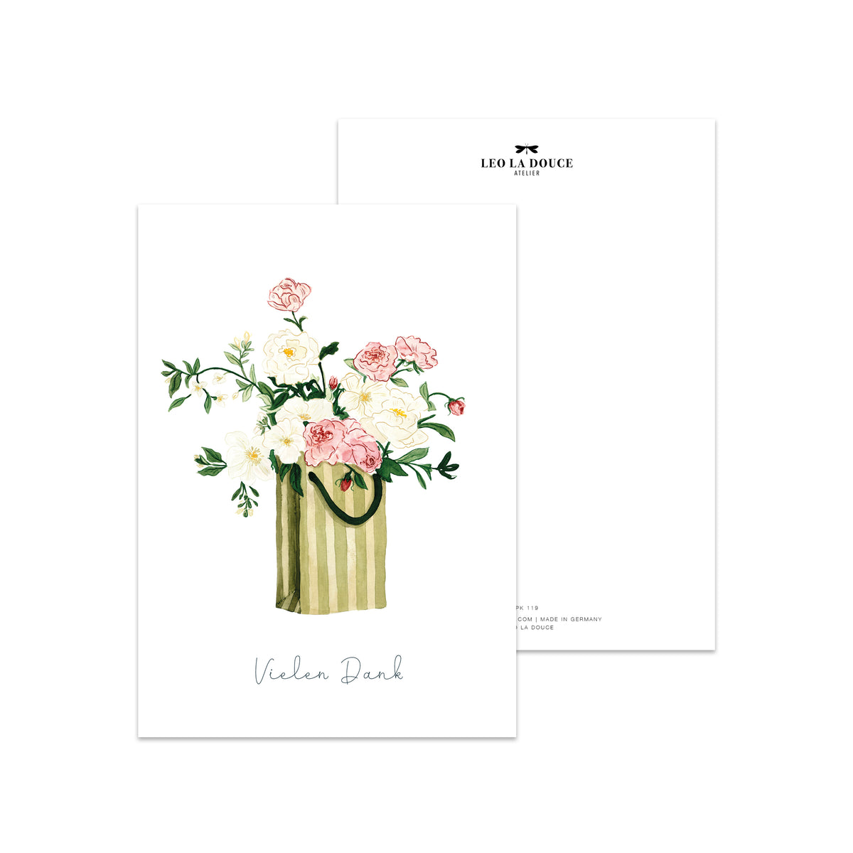 Postcard - Flower Bag