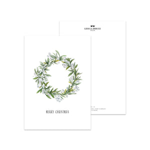 Postkarte - Christmas wreath