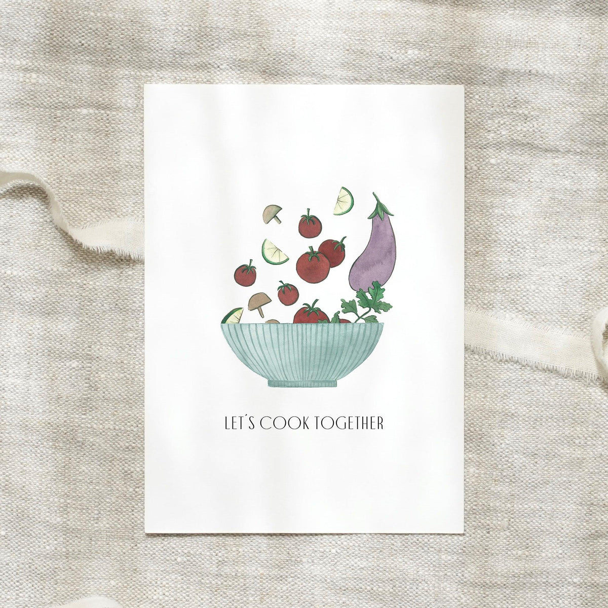 Postcard - Let&#39;s cook together
