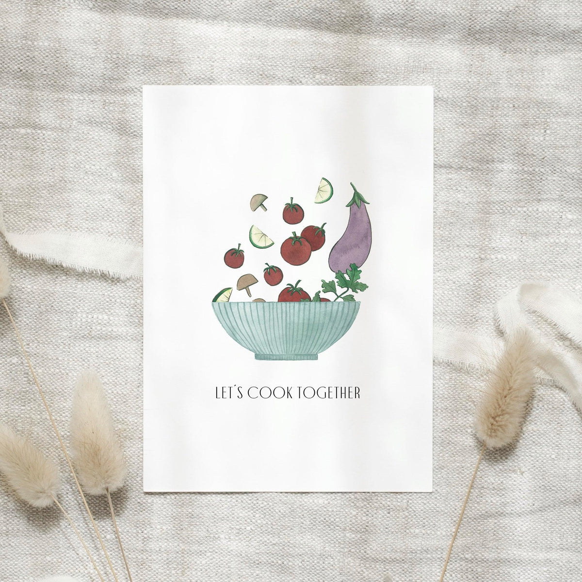 Postcard - Let&#39;s cook together