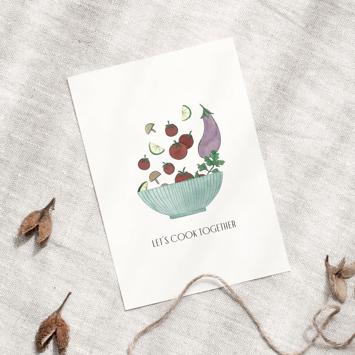 Postcard - Let&#39;s cook together