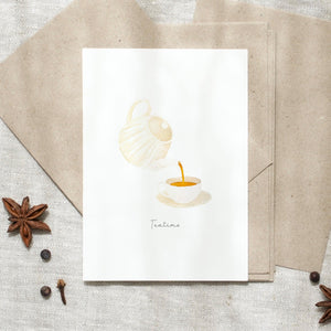 Postcard - Teatime