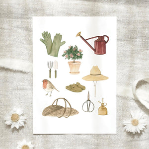 Postkarte · Gartentag