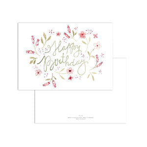 Postkarte · Happy Birthday | Rose Blossoms