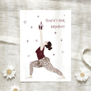Postkarte · Birthday | Yoga